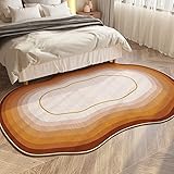 RETRO ANTIMACCHIA E ANTISCIVOLO: questo tappeto ovale realizzato in sana microfibra, confortevole e delicato sulla pelle, che è resistente alle macchie, retro antiscivolo che lo rende ben resistente allo scivolamento per mantenerti comodo e sicuro.