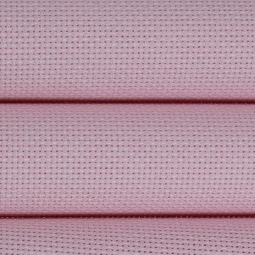 Image of KCS 12 inch x 59 inch (30cmx 149cm) 18CT Counted Cotton Aida Cloth Cross Stitch Fabric (Pink)