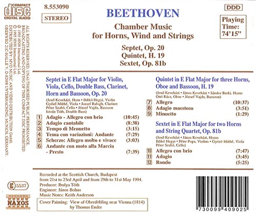 Beethoven: Chamber Music For Horns Winds & Strings #TOP1
