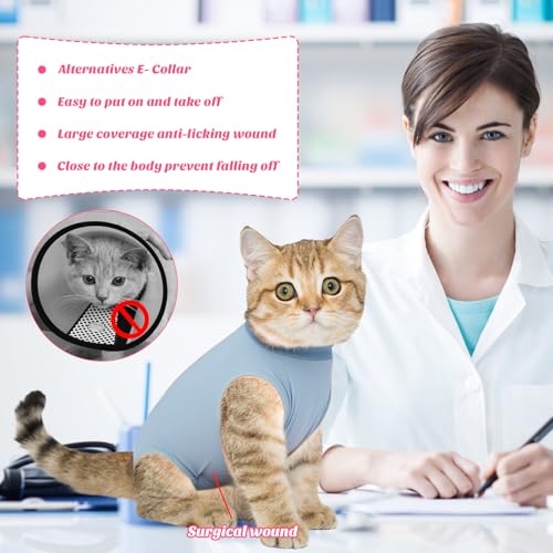 Coppthinktu Cat Recovery Suit Cat Onesie After Surgery for Abdominal Wounds by Coppthinktu - Image 2