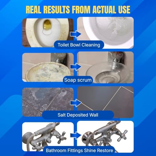 Image of Oxalic Acid Stain Remover Spray 500ml (Trial Pack) | Removes Rust, Hard Water & Yellow Stains | Limescale Cleaner for Bathroom, Tiles, Sink, Tap & Kitchen | Heavy Duty Multipurpose Cleaner