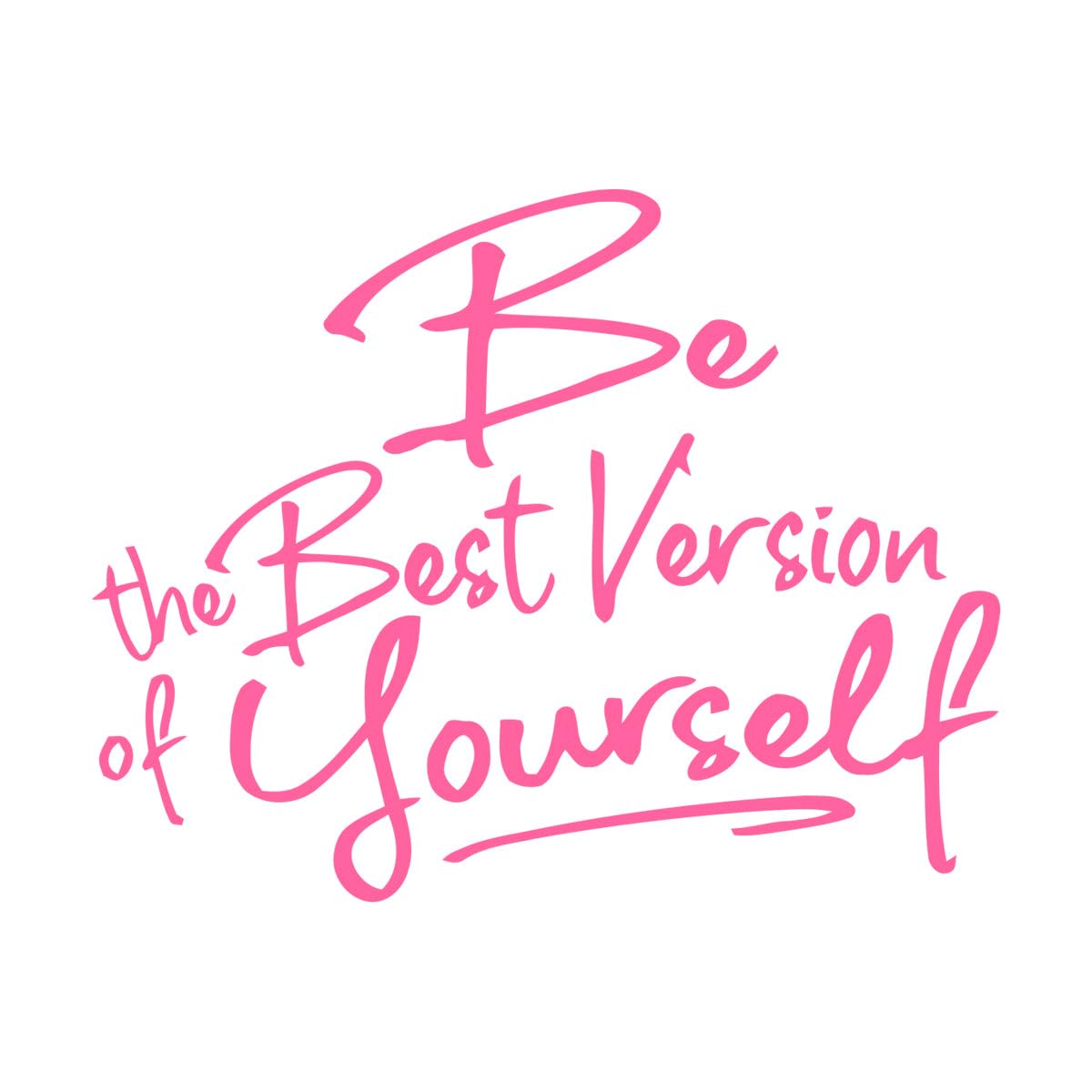 Gym Office Inspirational Quote Wall Sticker Kids Room Be The Best Version of Youself Wall Decal Fitness Crossfit Extra Large - 79x100cm — image 1
