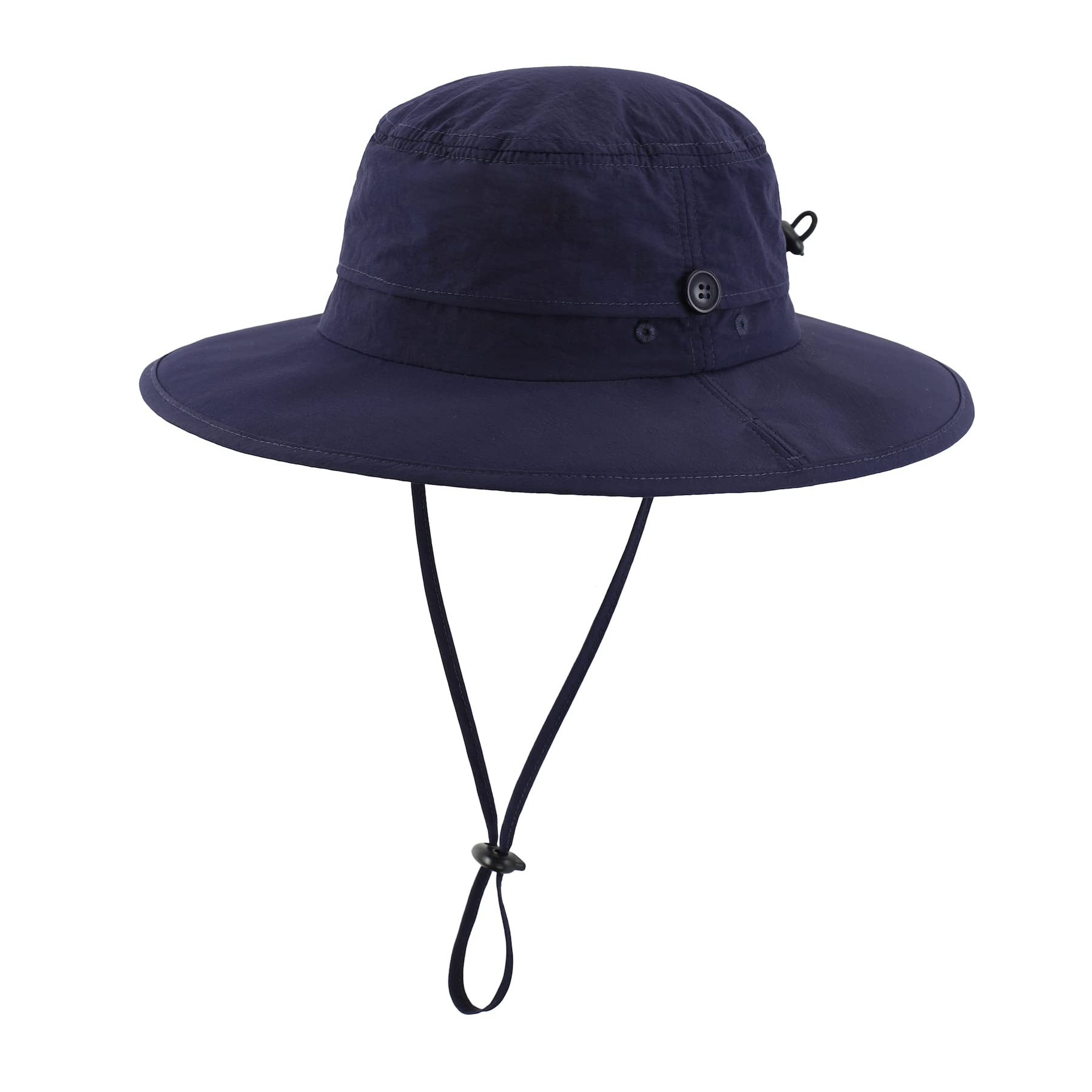 Home PreferUPF50+ Mens Sun Hat Wide Brim Fishing Hat Portable Cowboy Bucket Hat