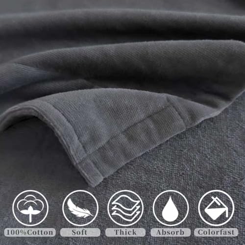 VOOVA & MOVAS 100% Cotton Terry Shawl Collar Towel Robe, Super Absorbent Unisex Bathrobe for Men & Women, Ideal Bathroom Robe2