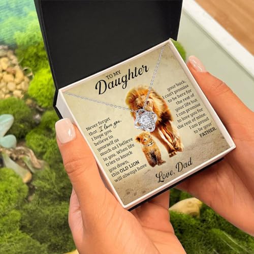 Father To Daughter Necklace - Daughter Gift, Dad Necklace3