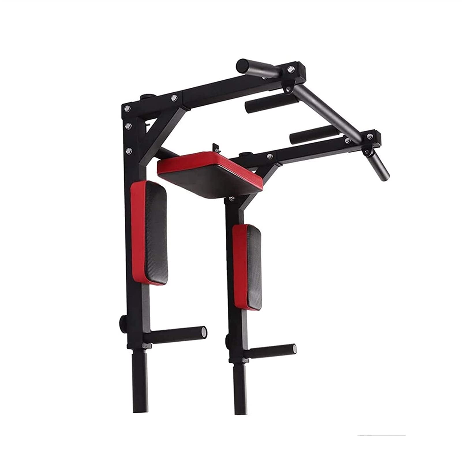 Pull Ups Wall Mounted Pull Up Bar Thicken Dip Station Multi-Grip Chin-Up Bar Dip Stands for Indoor Home