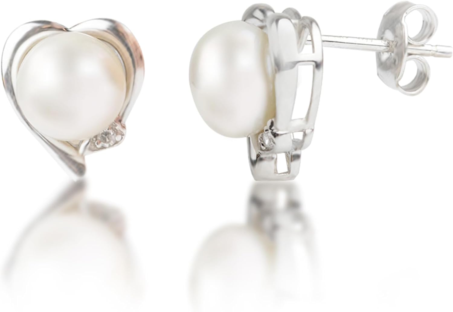 Freshwater Pearl Earrings for Women in Sterling Silver | Sterling Silver Pearl Earrings in Various Styles by MAX + STONE