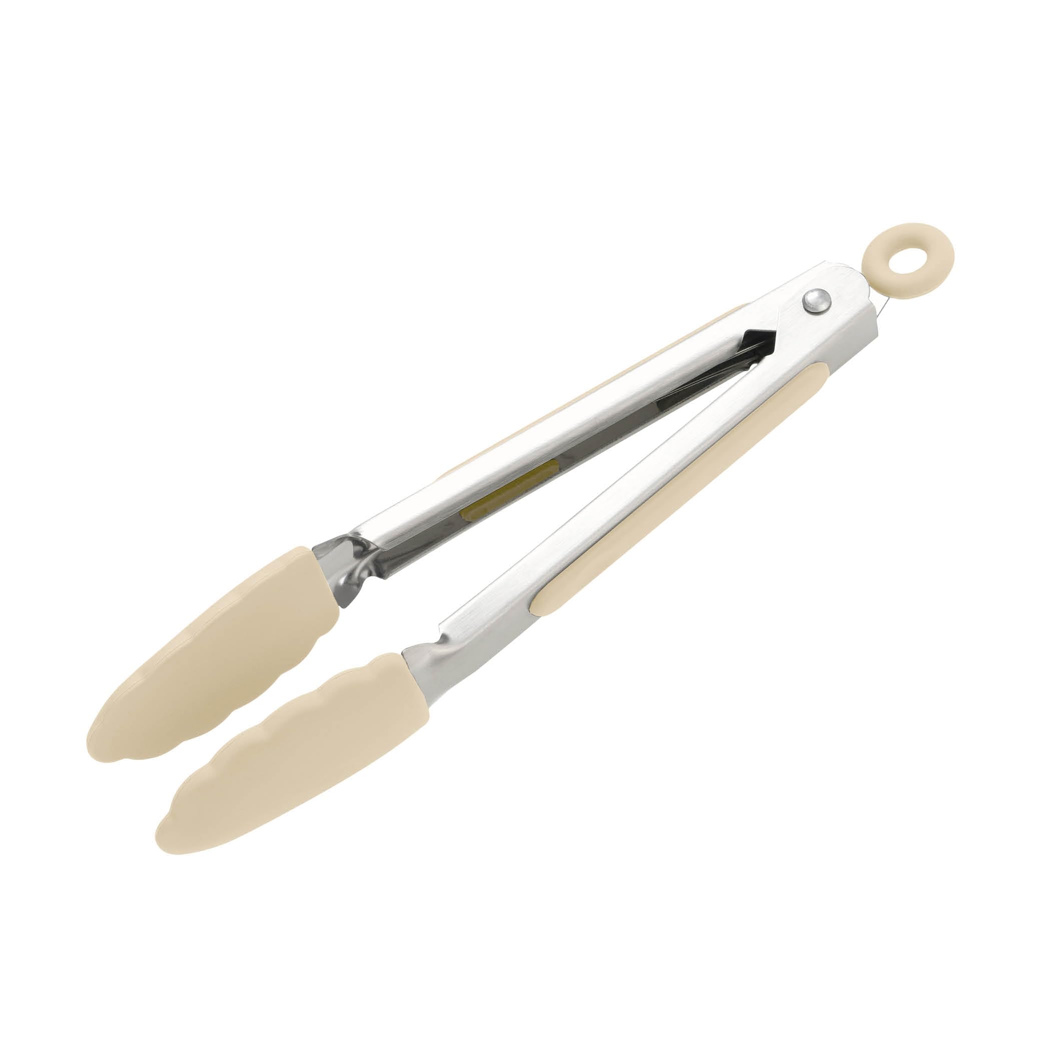 Wiltshire Mini Silicone Kitchen Tongs 18cm, Cooking & Serving Tongs, Salad & BBQ Tongs, Stainless Steel, Heat-Resistant Utensil, Non-Stick, Non-Scratch Tip, Biscotti, 21x3.2x2.7cm