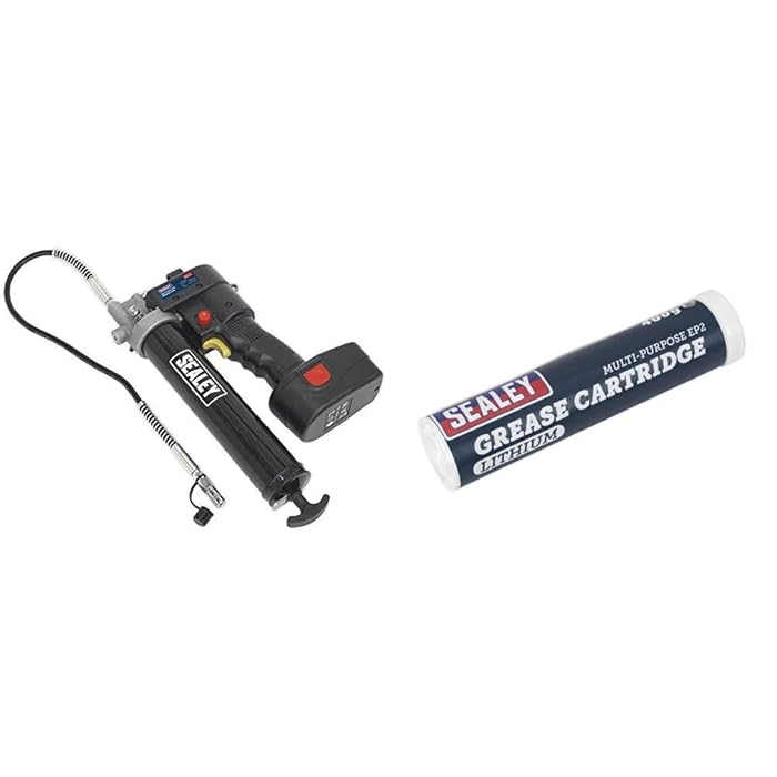 Buy Sealey CPG18V Cordless Grease Gun, 18V & SGC1 Grease Cartridge