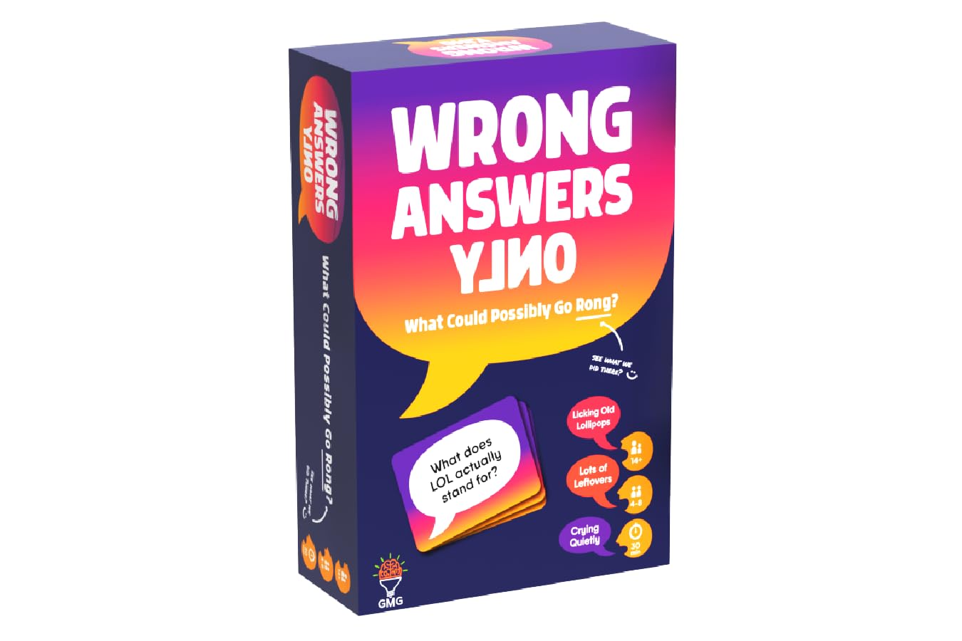 Gray Matters Games Wrong Answers Only: The Ultimate Adult Party – A Fun, Competitive Group Guessing for 8 Players, Ages 14 and Up – Perfect for Nights