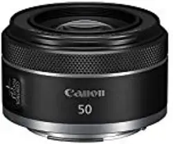 Canon Rf50Mm F1.8 Stm Para Câmeras De Montagem Rf Sem Frases Completas [Eos R, Eos Rp, Eos R5, Eos R6] (4515C002) Preto