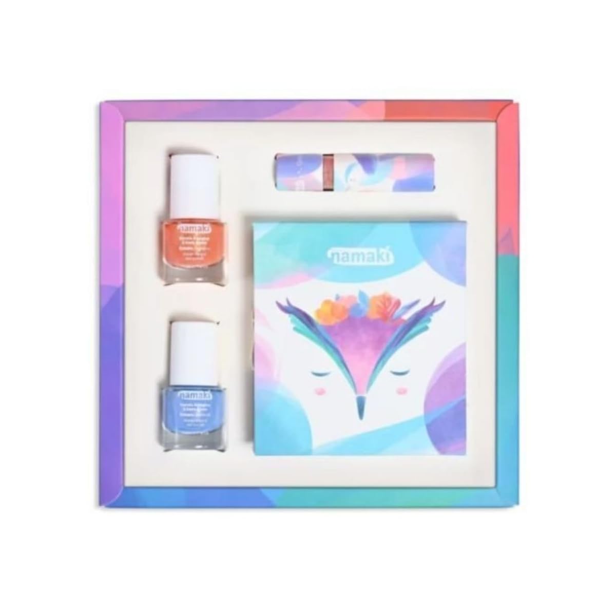 Coffret Maquillage Enfant - Palette de Fards à Paupières, Vernis à l'Eau & Gloss Pailleté - Namaki