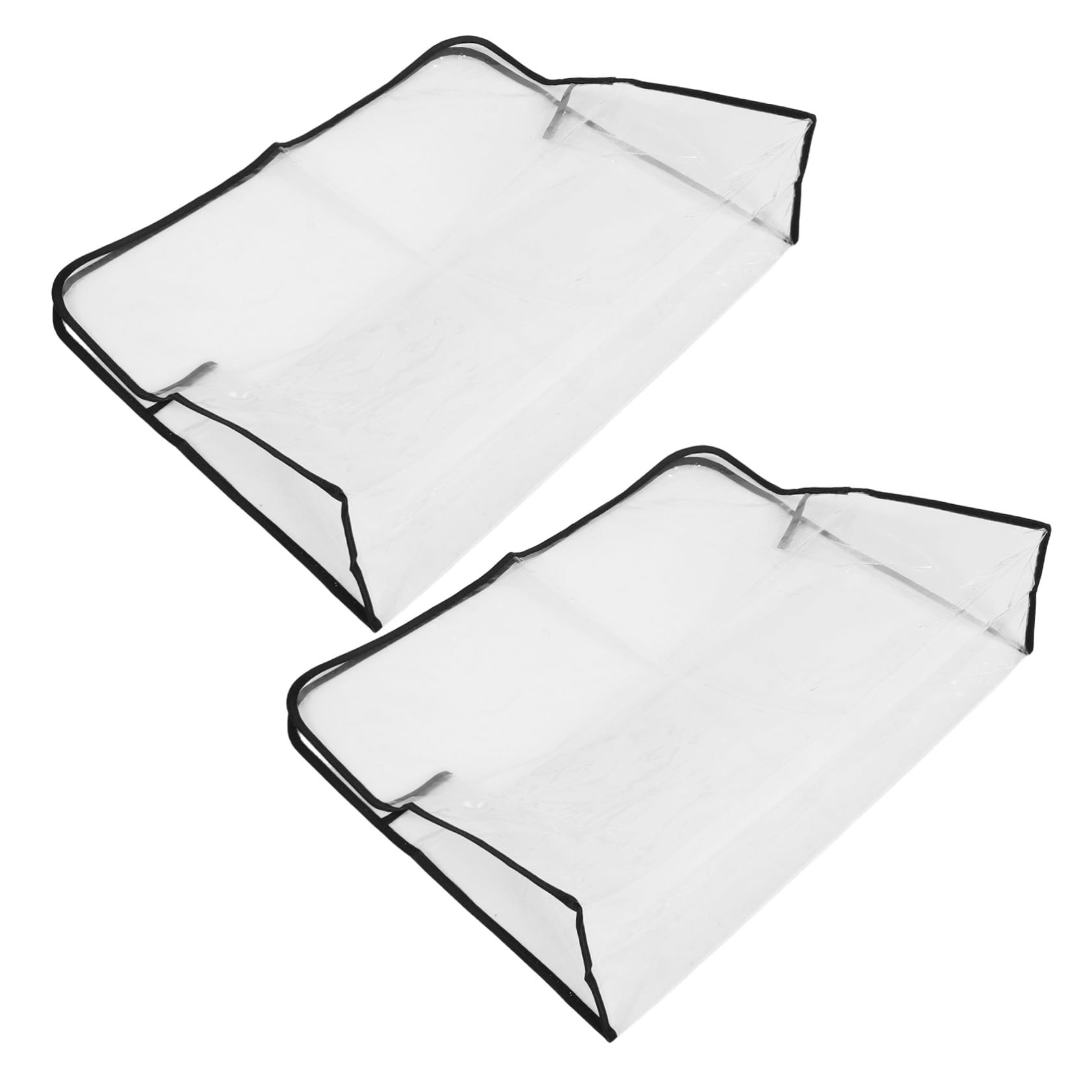 Housse de dossier de chaise de coiffeur LIFKOME en PVC transparent, lot de 2 protections