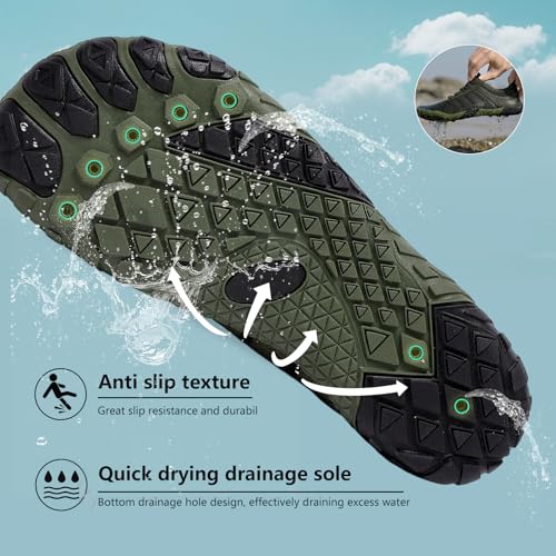 Image of SIOSNETA Hike Barefoot Shoes for Women Men, Breathable Non-Slip Athletic Footwear, Wide Toe Water Shoes for Hiking, Non-Slip Neuropathy Shoes for Women Men, Grounded Comfort wear