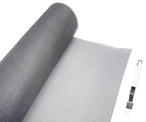 LINSOCLE Rouleau Moustiquaire, 200 x 150cm Toile Moustiquaire Fibre de Verre, Moustiquaire au Metre, Filet Anti Moustiques/Anti Mouches/Anti Insectes pour...