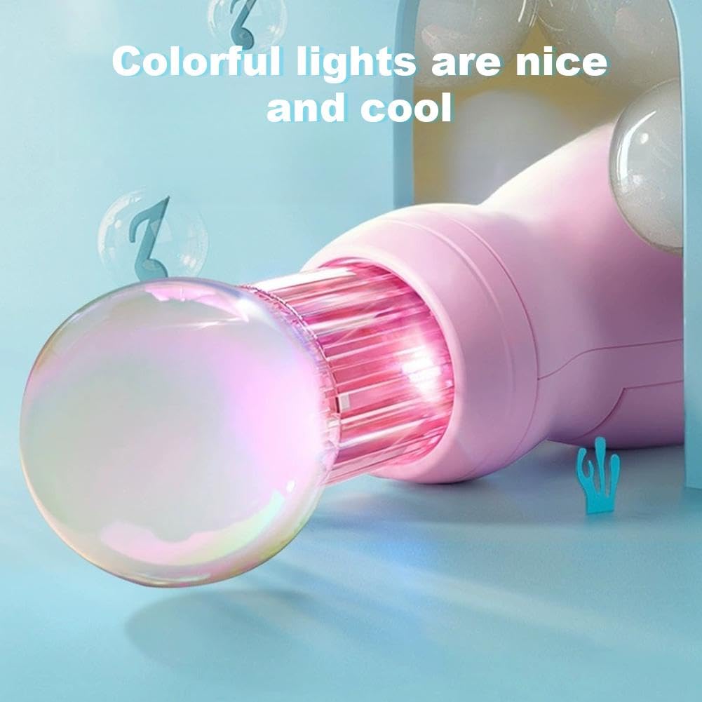Machine à Bulles De Fumée Colorée – Bâton Magique Avec Effets Lumineux – Bulles Rebondissantes Pour Enfants Et Familles – Rose Ou Bleu