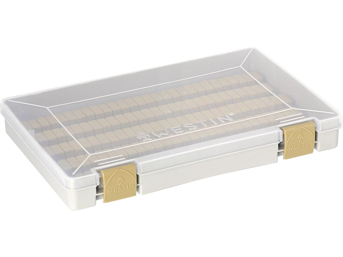 Westin W3 Jig Box (135 emplacements) 27,4 x 18 x 4 cm M Gris/transparent - Boîte à crochets