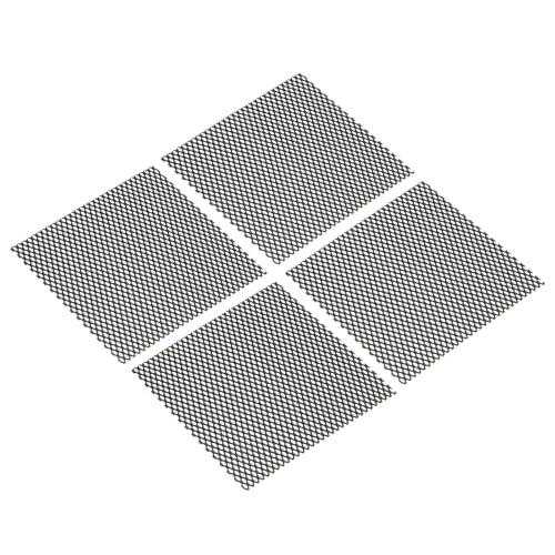 PATIKIL Placas de metal perforadas de 4 'L x 4'W, 4 piezas 20Ga 3x6 mm Orificio Hexágono Orificio de Aluminio Malla de Aluminio Expanded Placa Perforada para Ventilación Filtración Secadora