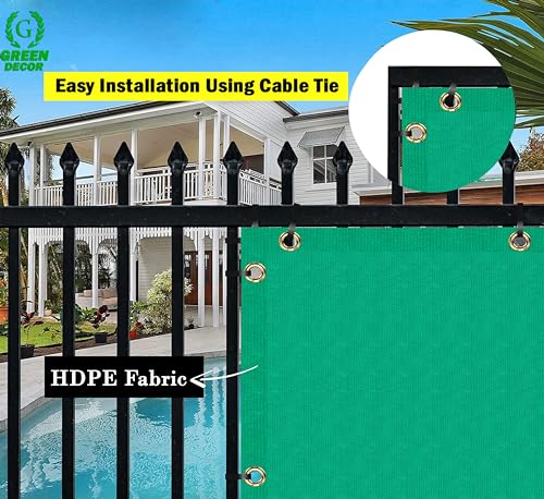Image of HDPE Fabric Self Fold Baby Kids Safety Net Protector for Balcony & Staircase Railing Guard,Balcony Stairway Net Baby Safety Products for Indoor&Outdoor(Green Color, 1.50X7 MTR)