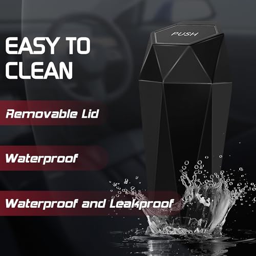 50% Off Car Trash Can with Lid - Leakproof Vehicle Garbage Bin - Image 5