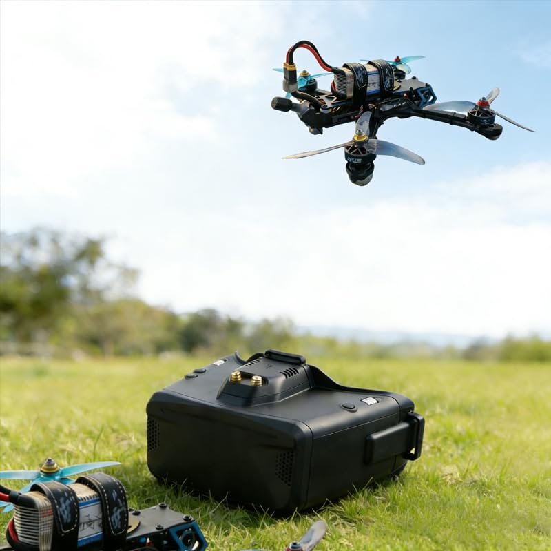 SKYZONE Cobra X V4 FPV Goggles Have a Stunning Miniature OLED Screen, immersive Flight Experience, high-Definition Video Transmission, Adjustable Diopter, Drone Goggles Have Real Scenes : Video Games