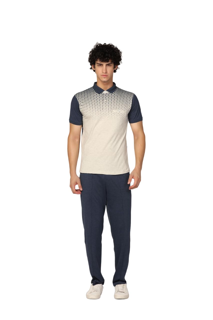 Spring Summer Pyjama Set,Self Textured Co-ord Set for Men's | Lounge-wear Pajama Set for Men's | Night Wear, Beach Wear, Vacation Wear-image-26