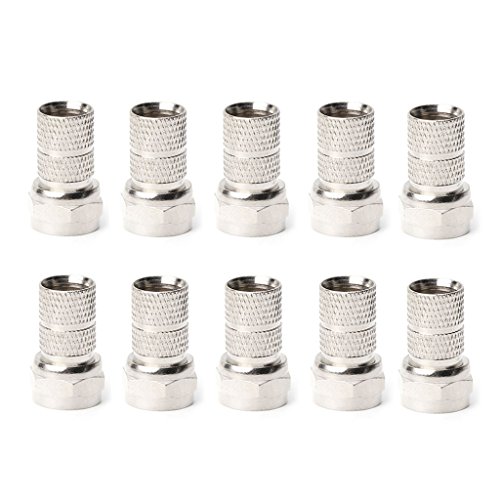 JOYKK 10 Pezzi F Tipo Satellite Plug per Cavo
