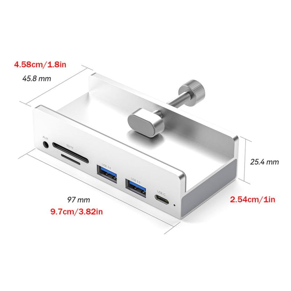 Hub USB 3.0 tipo C de 6 puertos compatible con computadora