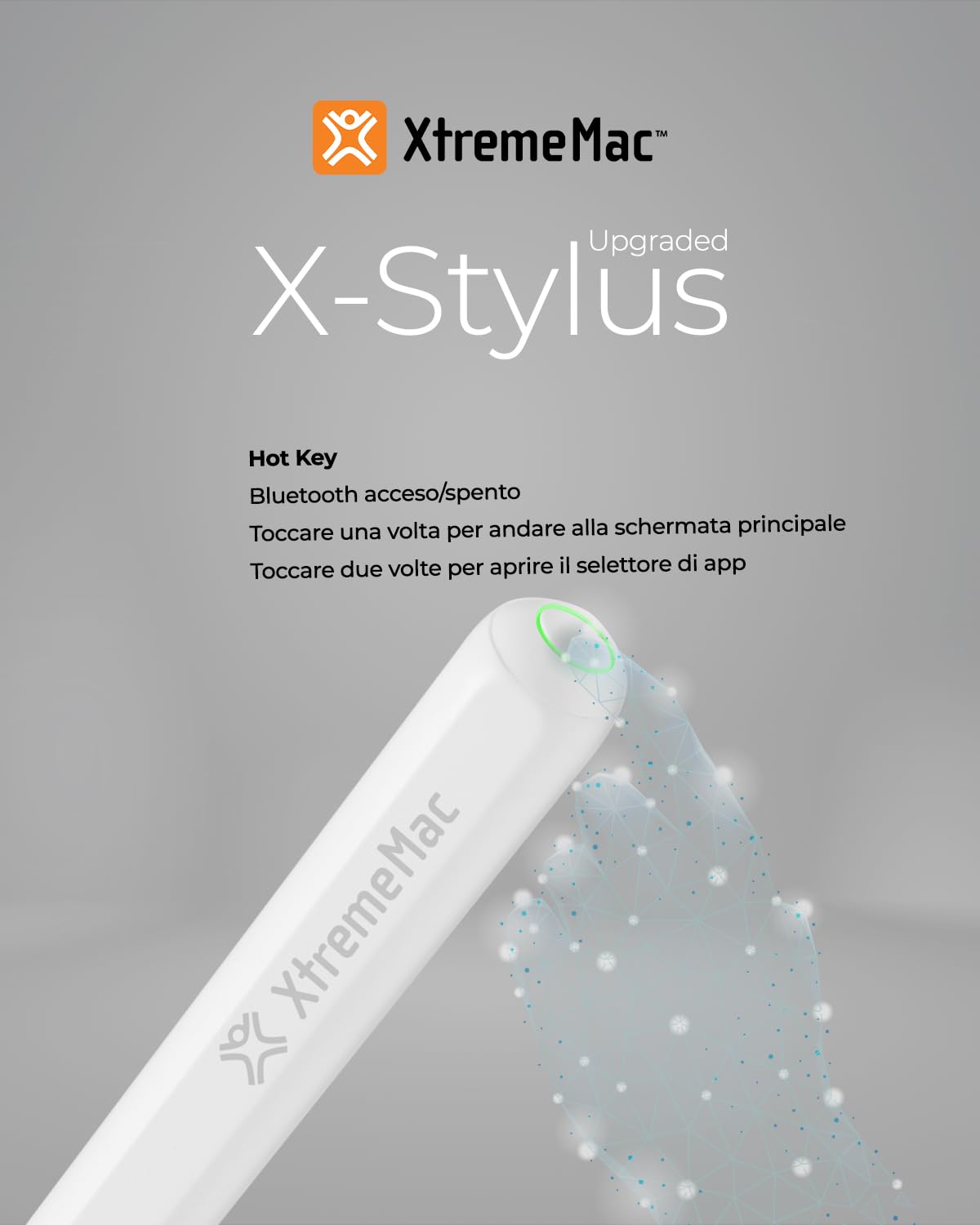 XtremeMac X-Stylus: penna di ricarica wireless aggiornata, compatibile con iPad Pro (12,9" e 11", Gen 1-6), iPad Air (Gen 4-5), iPad Mini 6