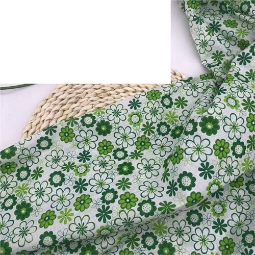 Tissu en pur coton doux motif floral, textile fin haut de gamme pour couture
