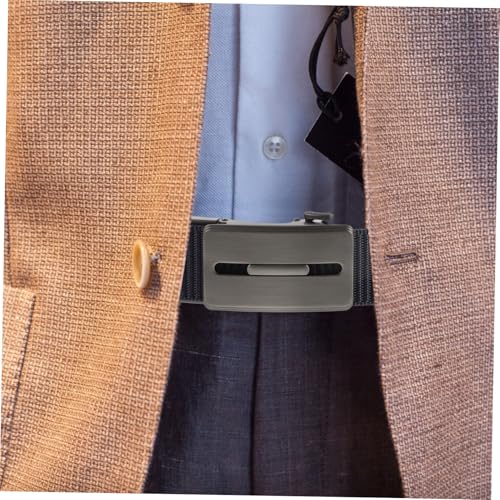 Men's Casual Nylon Ratchet Belt Automatic Buckle Stretchy Web Belt for Golf Blue for Men4