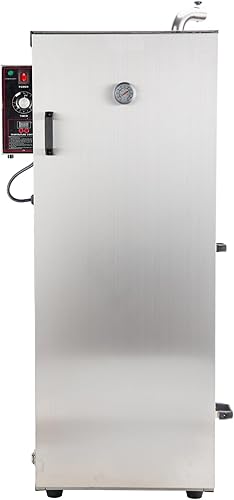 Miniatura 2 de CLIVIA Ahumador vertical eléctrico, horno digital de 9 capas para barbacoa al aire libre con temperatura ajustable y controlador de tiempo, cocción