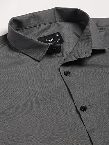 Image of Majestic Man Men's Slim Fit Cotton Blend Formal Shirt