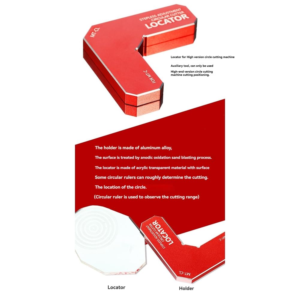 Suoumwa Herramienta de Corte Circular de Ajuste Continuo MT-C, Modelo de Ensamblaje, Herramientas de Corte Dedicadas, Accesorios para Pasatiempos