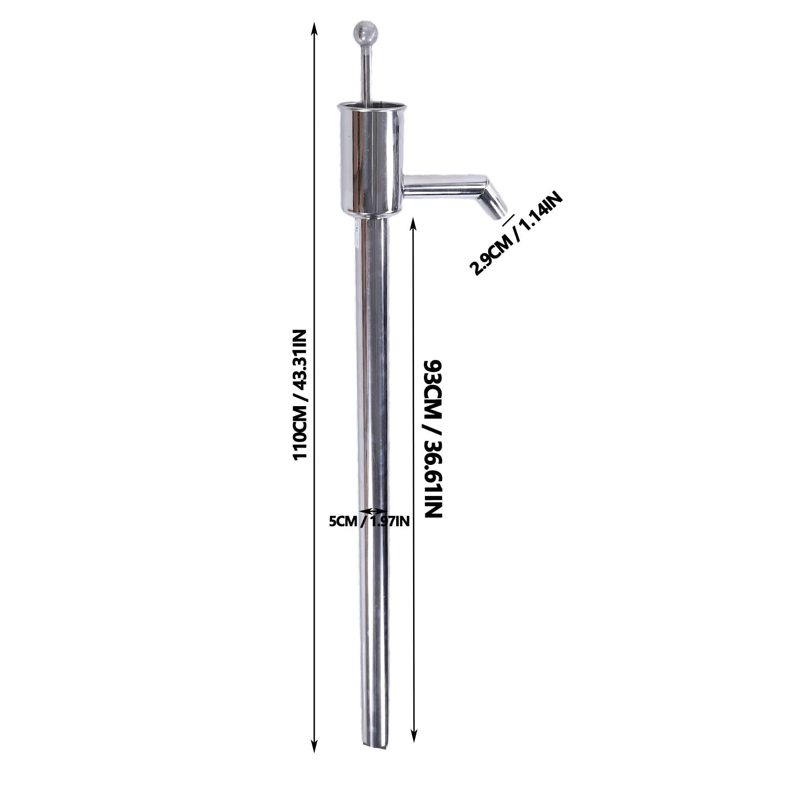 Bomba de Tambor Manual Bomba de Transferencia de Aceite Manual de Acero Inoxidable para Agua y Líquidos Corrosivos 180L 200L 300L