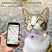 DILLYBUD Airtag Cat Collar Breakaway, Stretchy Cat Tracker Collar with Apple Air Tag Holder for Boy Girl Cats, Elastic GPS Tracking Collars for Kittens and Puppies, Adjustable 9