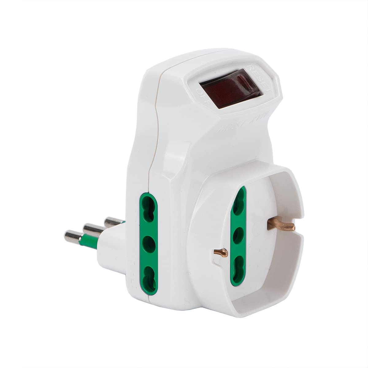 Fanton ADATTATORE TRIPLO  2 PRESE 10/16A CON LIMITATORE SPINA 2P+T 10A