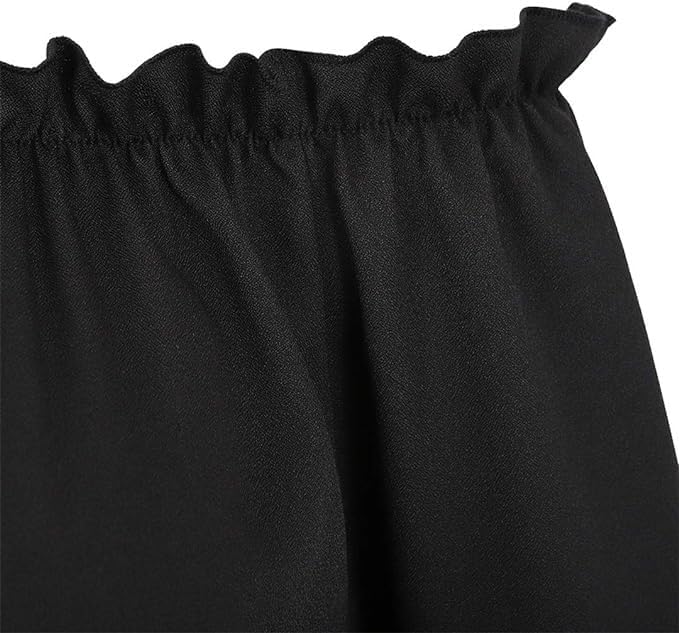 Womens Renaissance Long Sleeve Blouse Victorian Pirate Shirt Boho Tops Ruffle Smocked Waist Cosplay Costumes - Image 3