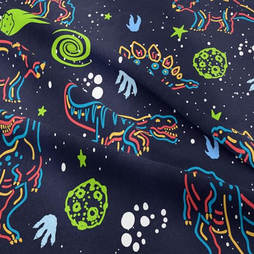 Image of NINENINE Dark Blue Dinosaur Bedding Sets for Kids Boys,Retro Dinosaur Bedding Comforter,Full Size Bedding Sets for Boys Kids, with 1 Comforter 2 Pillowcases