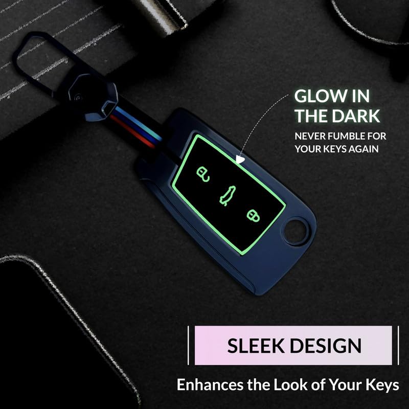 Image of NEODRIFT 'KeyShield' Car Key Cover for Volkswagen Jetta (Shape 1, 03 Buttons) (Durable, Stylish, and 360 Protection)