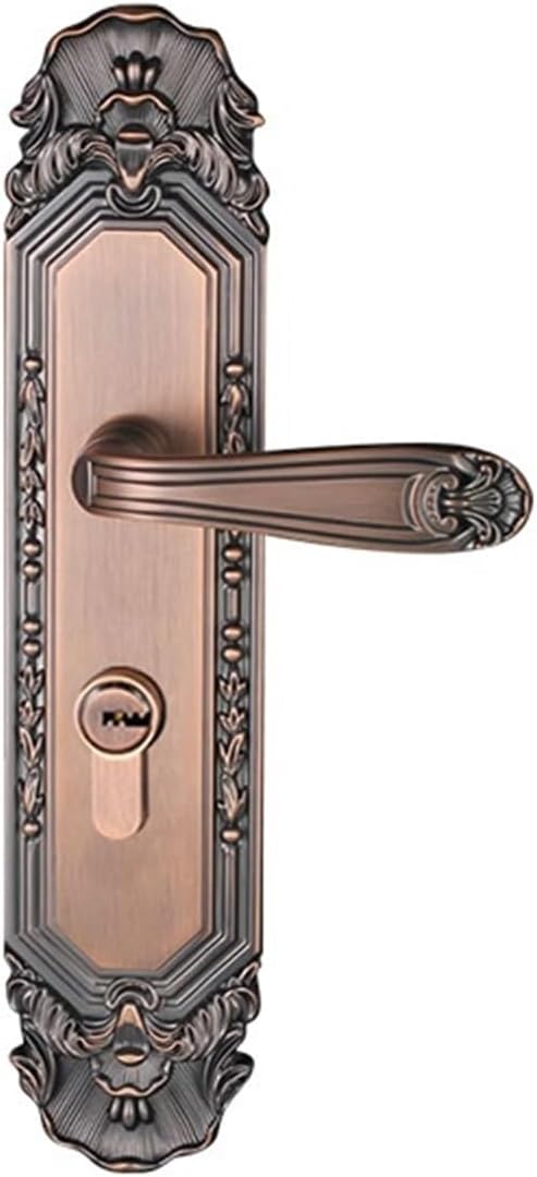 HC6106 European Style Pure Copper Indoor Door Lock All Copper Home Silent Room European Style Home Door Handle(HC 6106Golden)