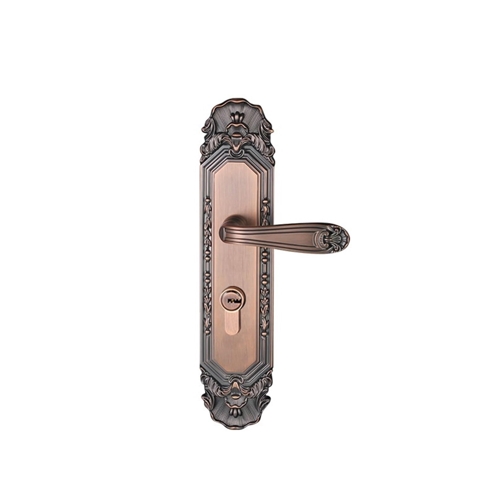 Serrure de porte intérieure en cuivre pur style européen de luxe