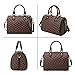 Lacel Urwebin Top Handle Bags for Women Fahsionable Designer Crossbody Purse Large Cute Satchel Handbag (brown)