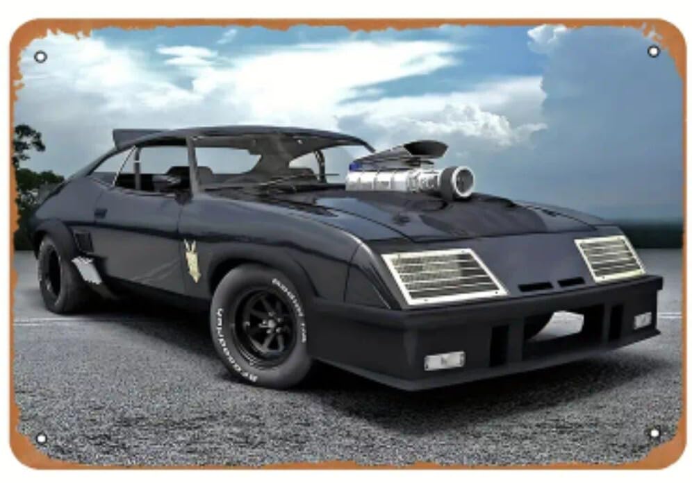Amazon.co.jp: ・マッドマックス V8インターセプターブリキ看板 
