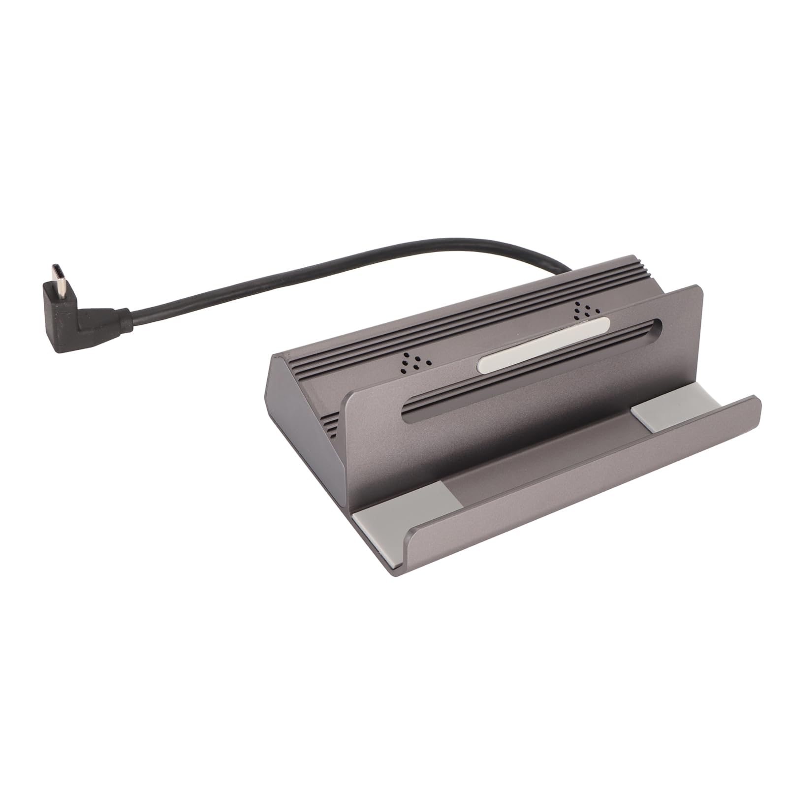 KUIDAMOS Docking Station USB C per Hub 6 in 1 Steam Deck con Uscita 4K e Gigabit Ethernet per Configurazione di Gioco Domestica Grigio Alluminio