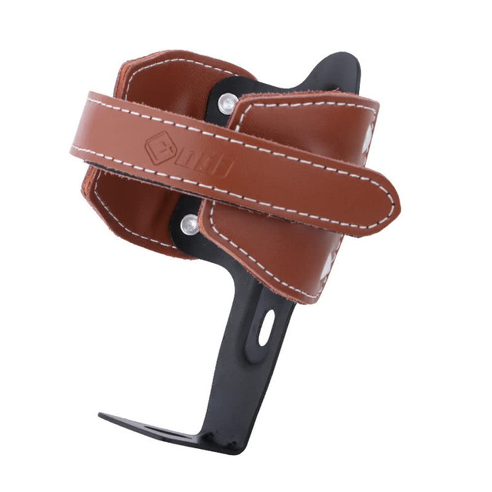 Bicycle bottle holder cowhide+aluminum alloy Adjustable size Water Bottles holder bike cup holder leather water bottle rack Compatible with water bottles of various sizes