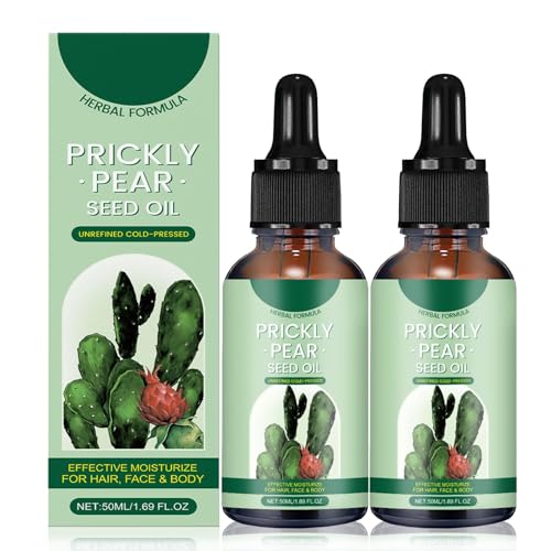 Kaktusfeigenkernöl Bio Kaltgepresst, Anti-Aging-Öl gegen Falten und Augenringe, Prickly Pear Seed Oil, Natürliche Feigenkaktusöl, für Gesicht und Körper (2)
