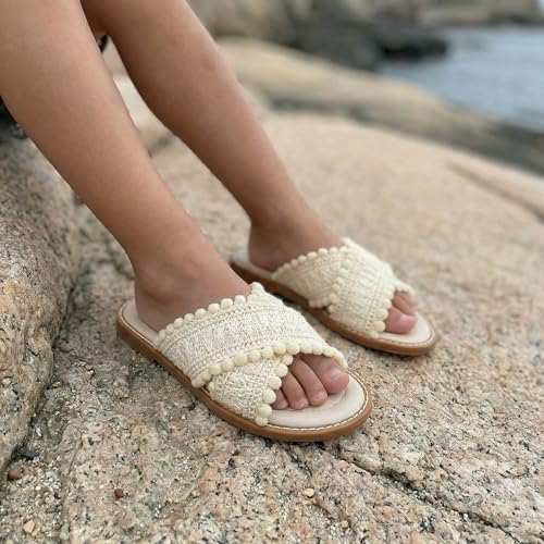 Image of THEE BRON Girls Cute Slip-On Slippers Stylish Sandals for Toddlers & Kids