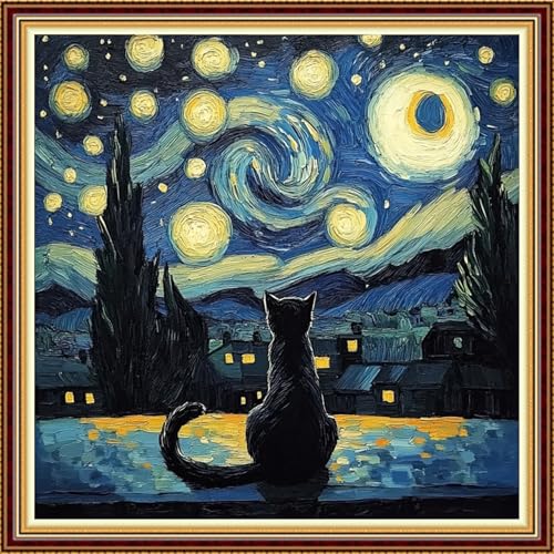 Image of Funart Stamped Cross Stitch Kits for Beginners Full Range of Cross Stitching Preprinted Embroidery Kits for Adults, 11CT Embroidery Pattern Needlepoint Kits- (ArtColors27)