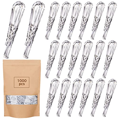 Plastic-Alligator-Clips-Clear-Garment-Clips-U-Shape-Little-Alligator-Clip-for-Shirt-Sewing-Room-Fabric-Folding-Boards-Sock-Ties-Pants-Bolt-Clips-with-Teeth-Hold-Garments-in-Place-15-inch-1000-PCS